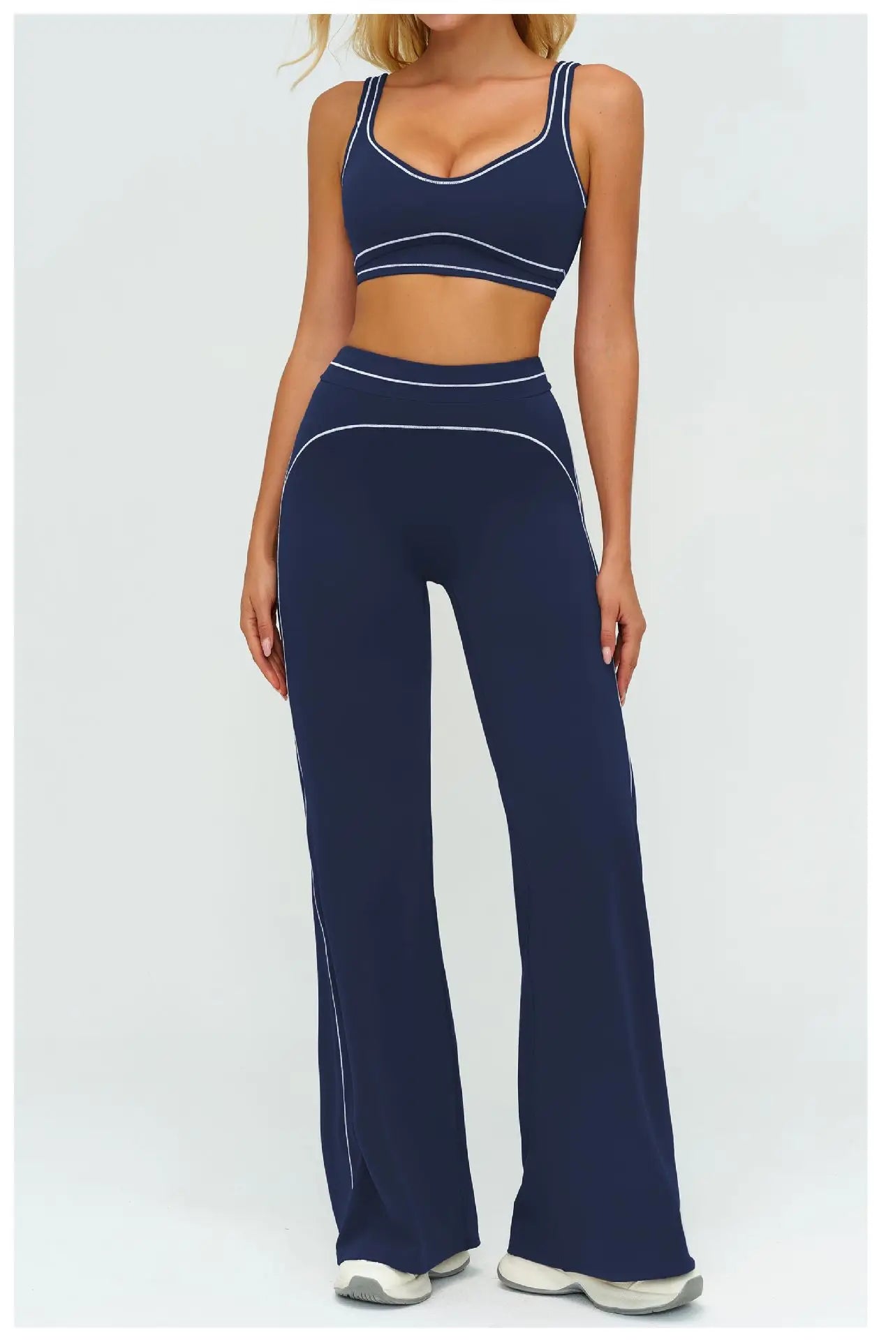 Women's Tracksuit Yoga Set 2PCS Sport Suit Gym Wear Workout Clothes Gym Outfits High Waist Legging Fitness Bra Set Sports Suits