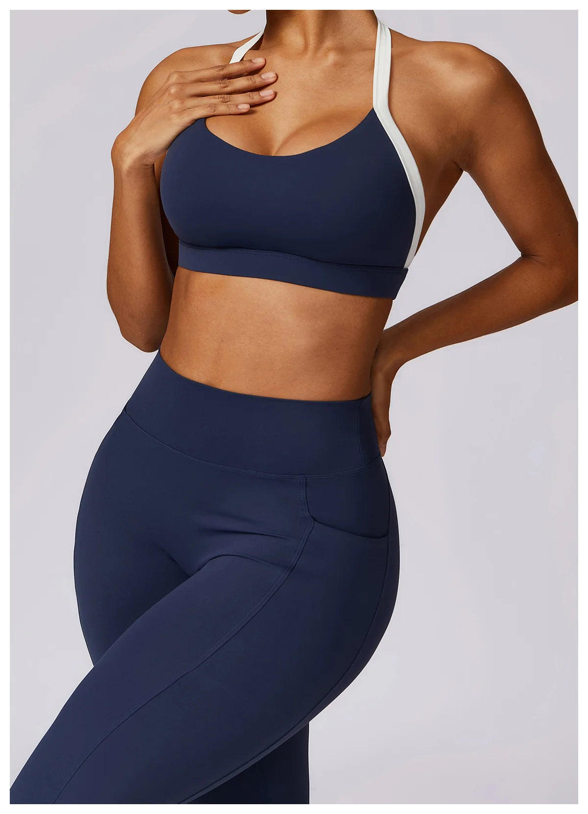 Women's Neck Hanging Back Beauty Yoga Bra Quick Drying Sports Underwear Gym Push Up Workout High-intensity Running Fitness Vest