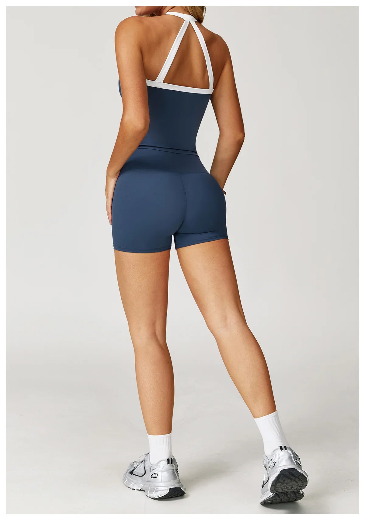 Women Yoga Shorts High Waist Workout Shorts Fitness Impact Shorts Yoga Lift Butt Fitness Ladies Cycling Gym Running Short Pants