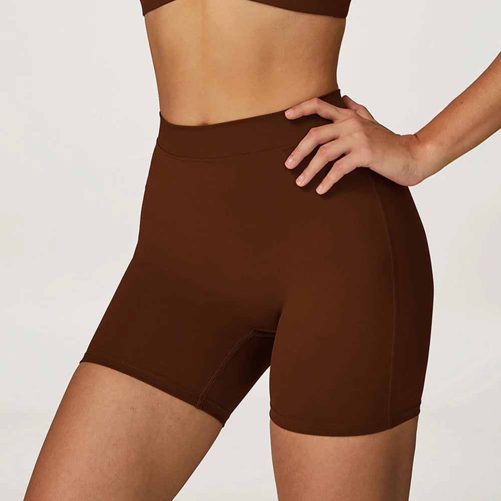 Impact Running Sports Shorts Women Buttock Lift Gym Leggings Women Cycling Slim Fit Workout Shorts High Waist Yoga Shorts Tights