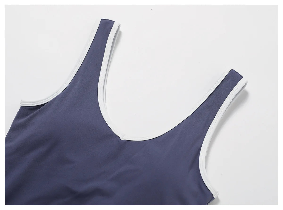 Backless Yoga Tank Top Sexy Fitness Yoga Underwear Women's Sports Bra Push Up High Strength Fitness Bra Running Gym Fitness Tops
