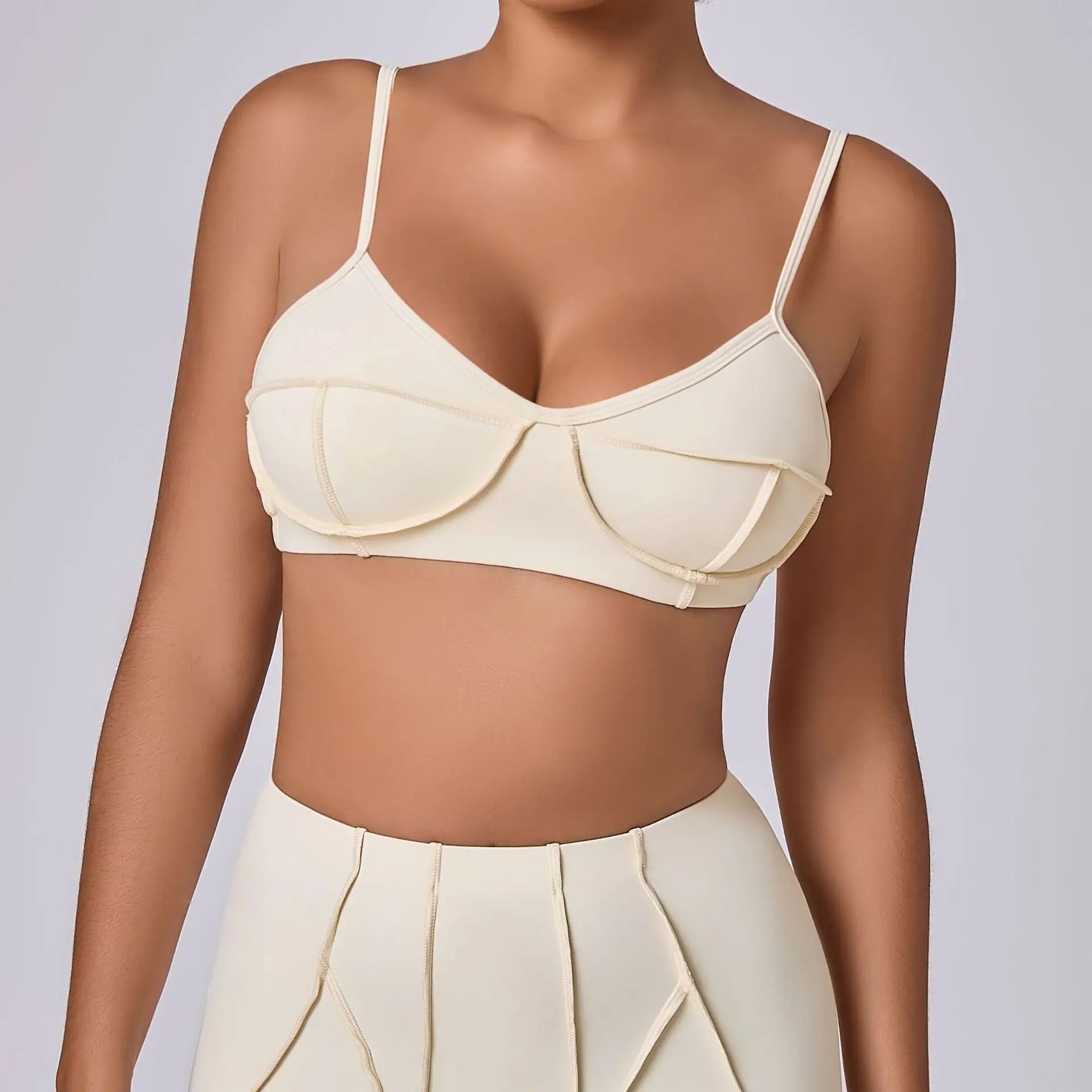 Sports Bra Anti-Sweat Fitness Top Women Yoga Bra Shockproof Crop Top Push Up High Strength Sport Bra Breathable Gym Workout Top