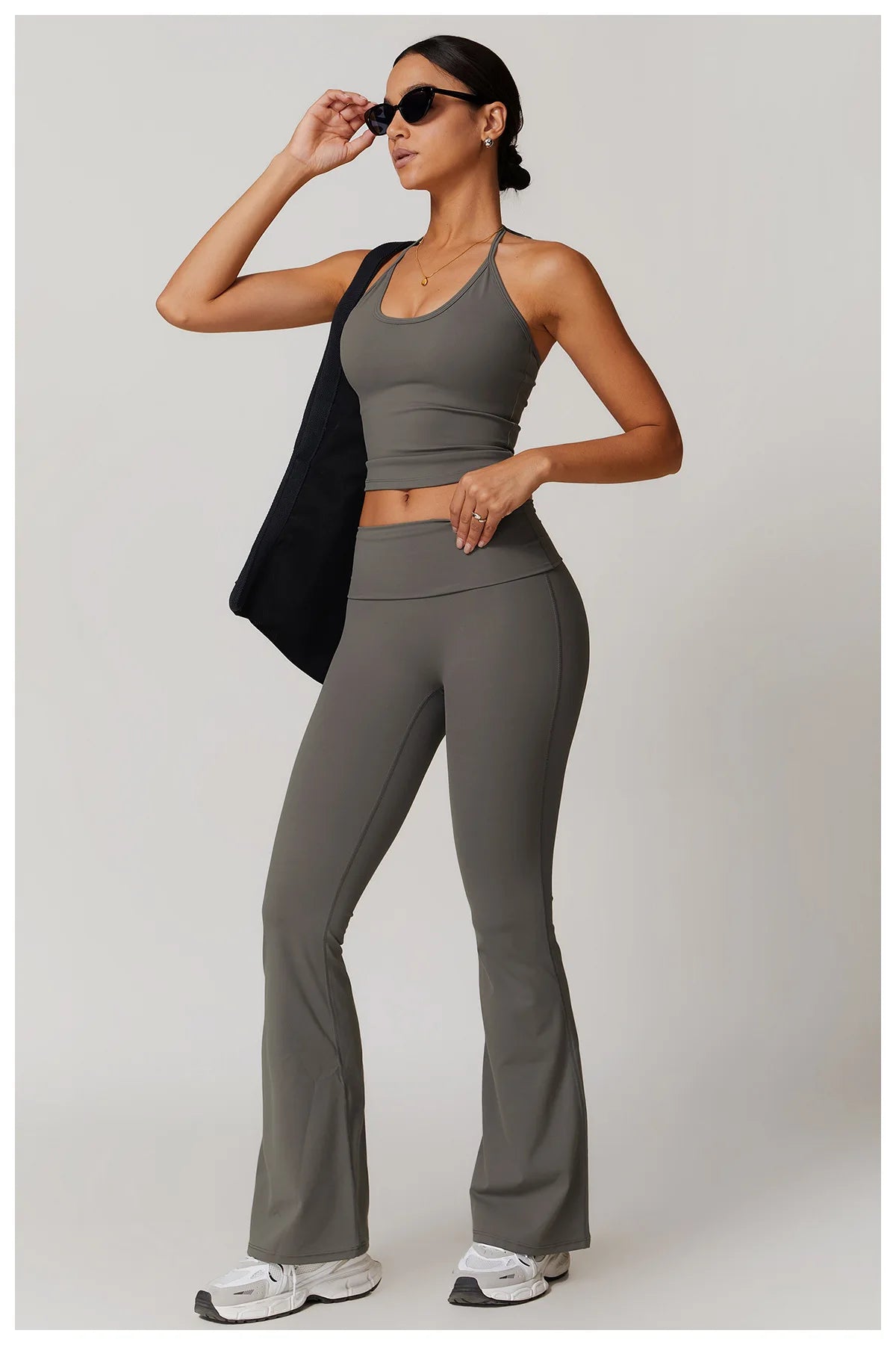 Yoga Pants Gym Leggings Women Bell-bottoms High Waist Push Up Sport Tights Running Cycling Fitness Workout Leggings Gym Clothing