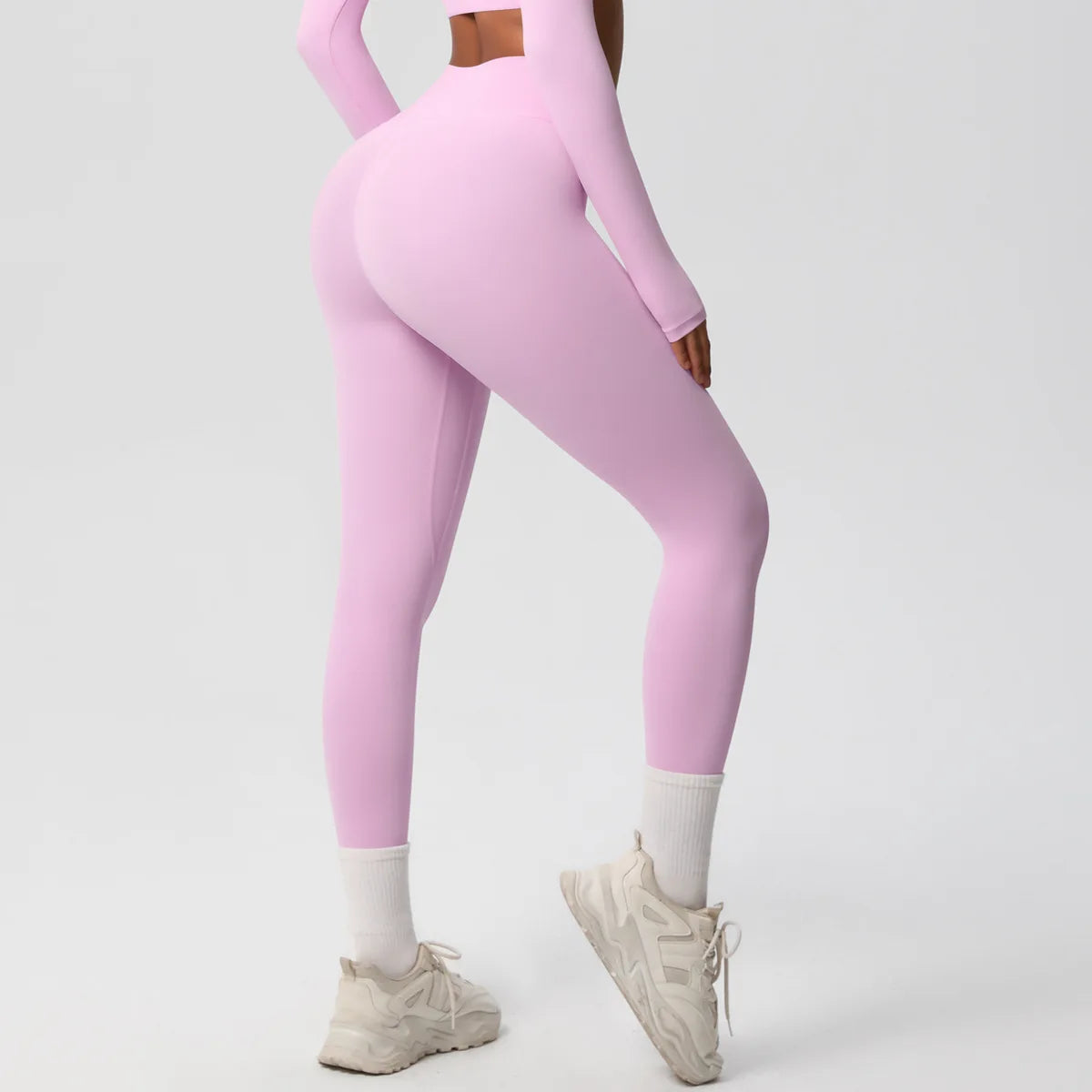 Leggings Female High Elastic Seamless Tights High Waist Butt Lift Sexy Fitness Pants Knit Slim Gym Running Yoga Leggings