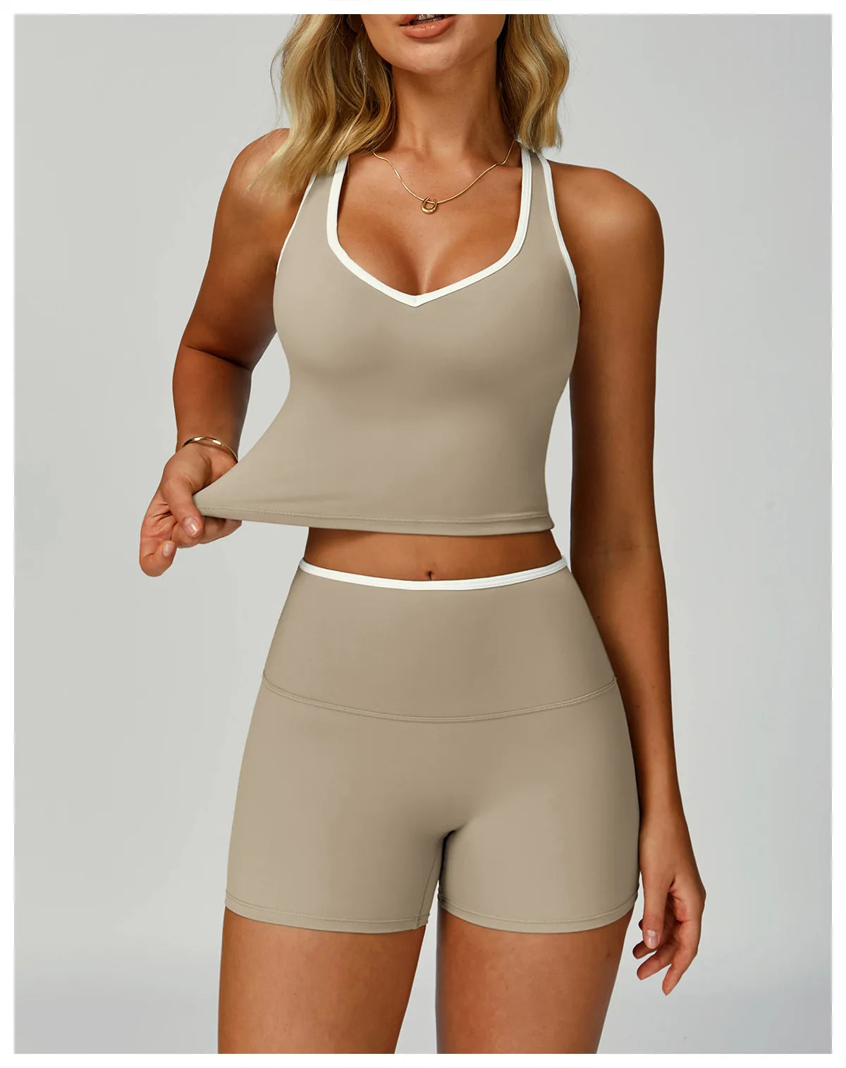 Gym Tracksuit Yoga Set 2 Pieces Workout Outfits Fitness Sportswear High Waist Leggings Sports Bra Athletic Wear Women Clothes