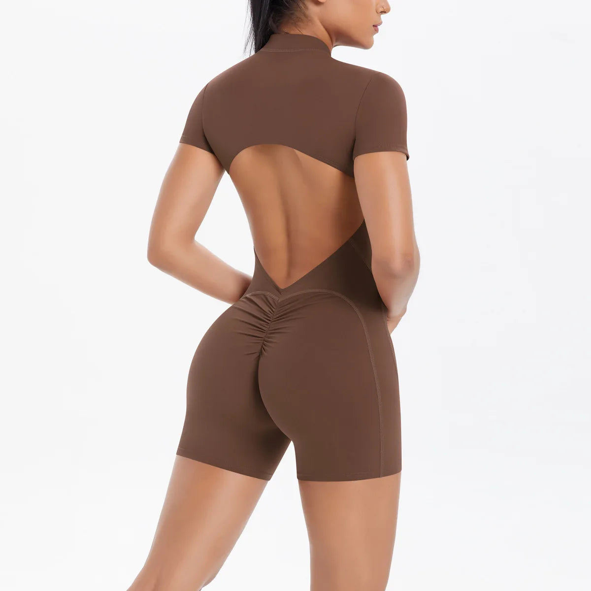 Gym Set Women Yoga Suit Sportswear Women Tracksuit Sports Jumpsuit Fitness Rompers Short Sleeves Push Up Set Workout Bodysuits