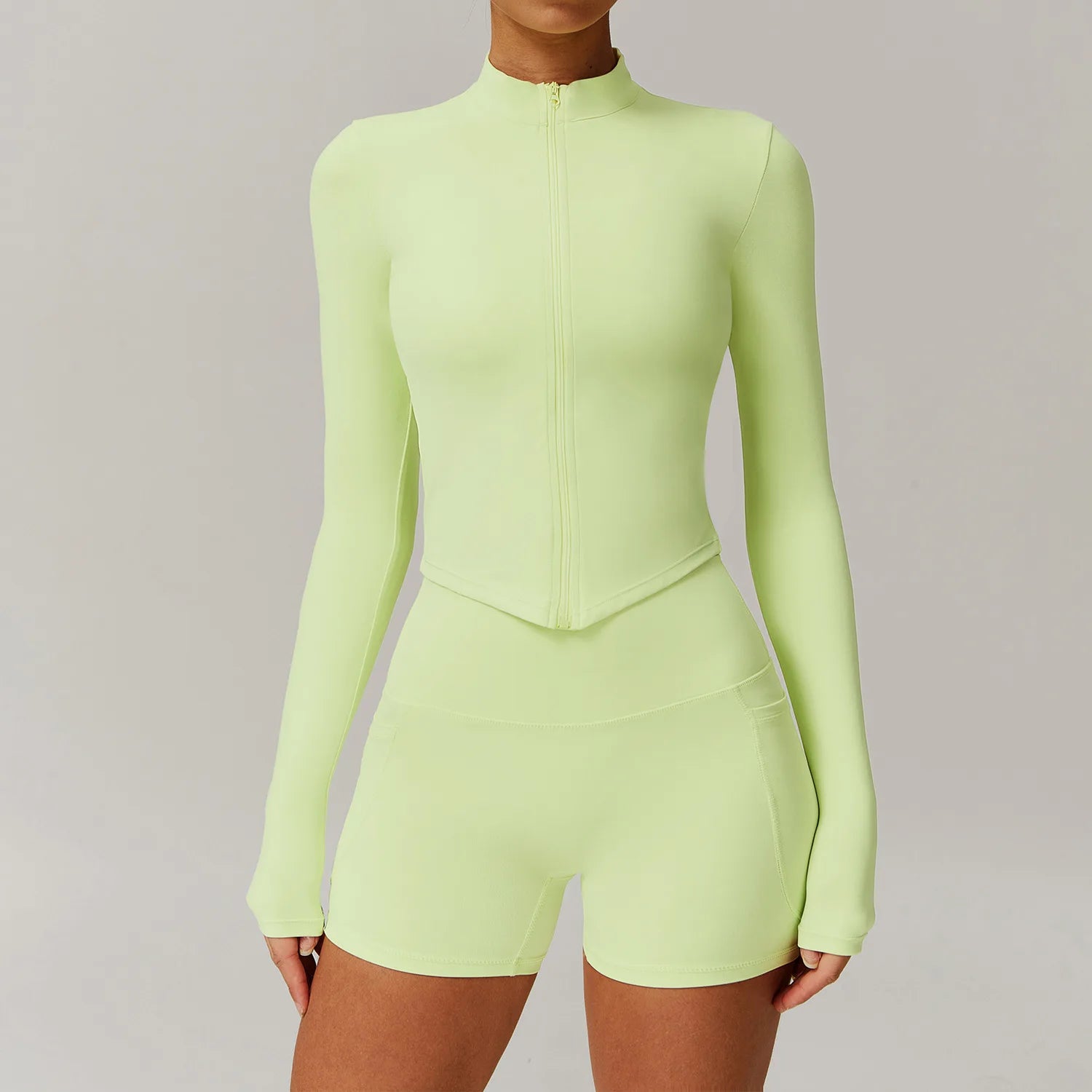 2PCS Yoga Suit Gym Set Women Sports Set Women Long Sleeve Running Workout Sportswear Female Tracksuit Sports Shirt Yoga Clothing