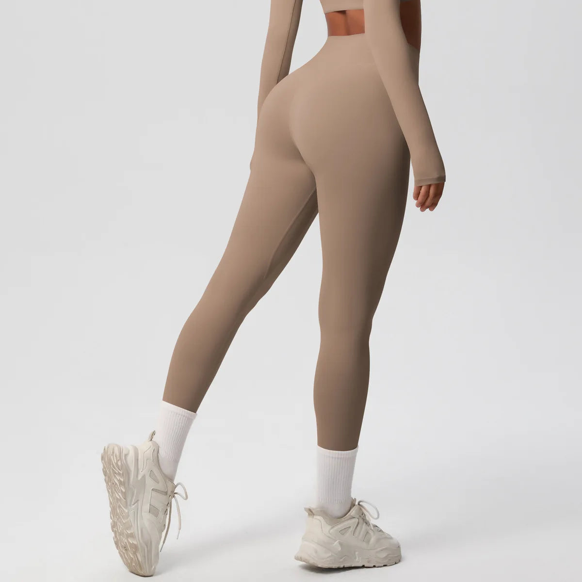 Leggings Female High Elastic Seamless Tights High Waist Butt Lift Sexy Fitness Pants Knit Slim Gym Running Yoga Leggings