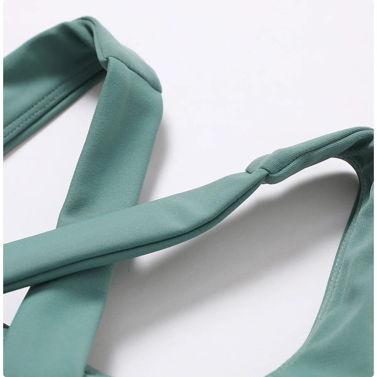 Breathable Sports Bra Shockproof Crop Anti-sweat Fitness Top Women Yoga Bra Push Up Sport Gym Running Workout Top Soft Underwear