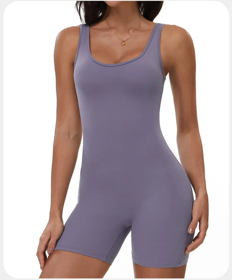 Yoga Jumpsuits Women Tracksuit Set Fitness Rompers Sexy One Piece Sports Bra Workout Bodysuit Sexy Back V Sportswear Gym Clothes