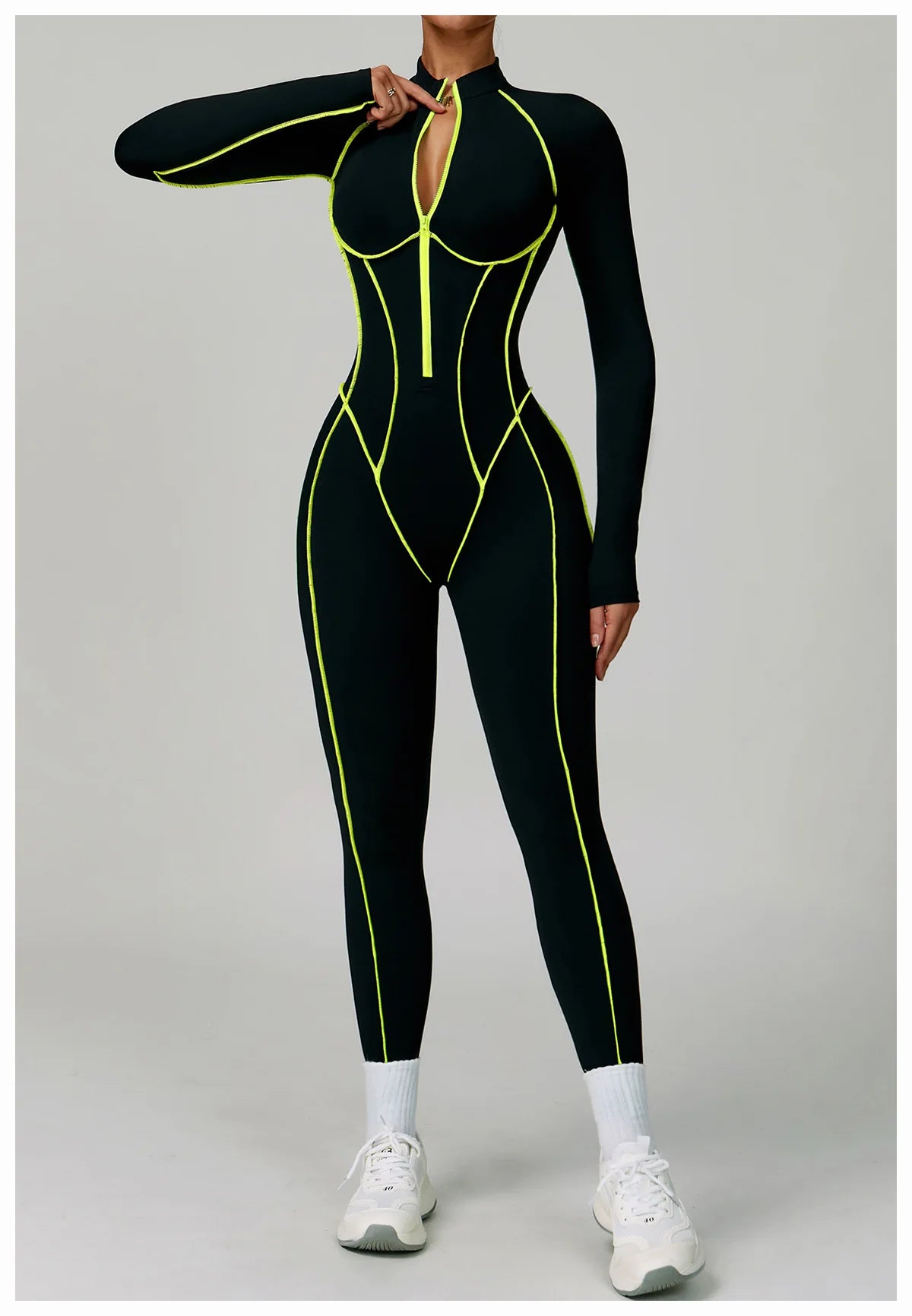 Zipper Rompers Workout Jumpsuit Sports Overalls Women Gym Clothing Running Fitness Suits Gym Tracksuit Short Sportswear Yoga Set