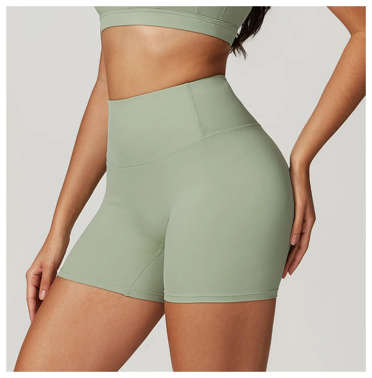 Women's Sports Yoga Shorts High Waist Hip Lift Fitness Running Cycling Quick Dry Breathable Yoga Women's Impact Yoga Shorts
