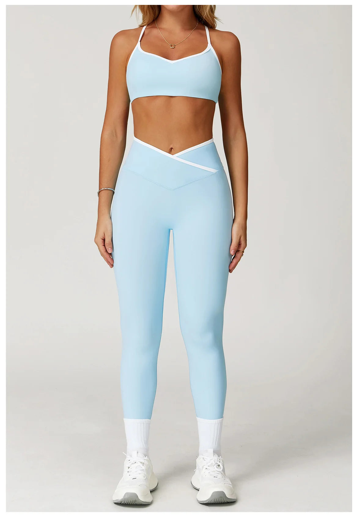 Women's Clothes Yoga Set 2 Pieces Workout Tracksuit Sportswear Gym Clothing High Waist Bell-bottoms Sexy Fitness Bta Sports Suit