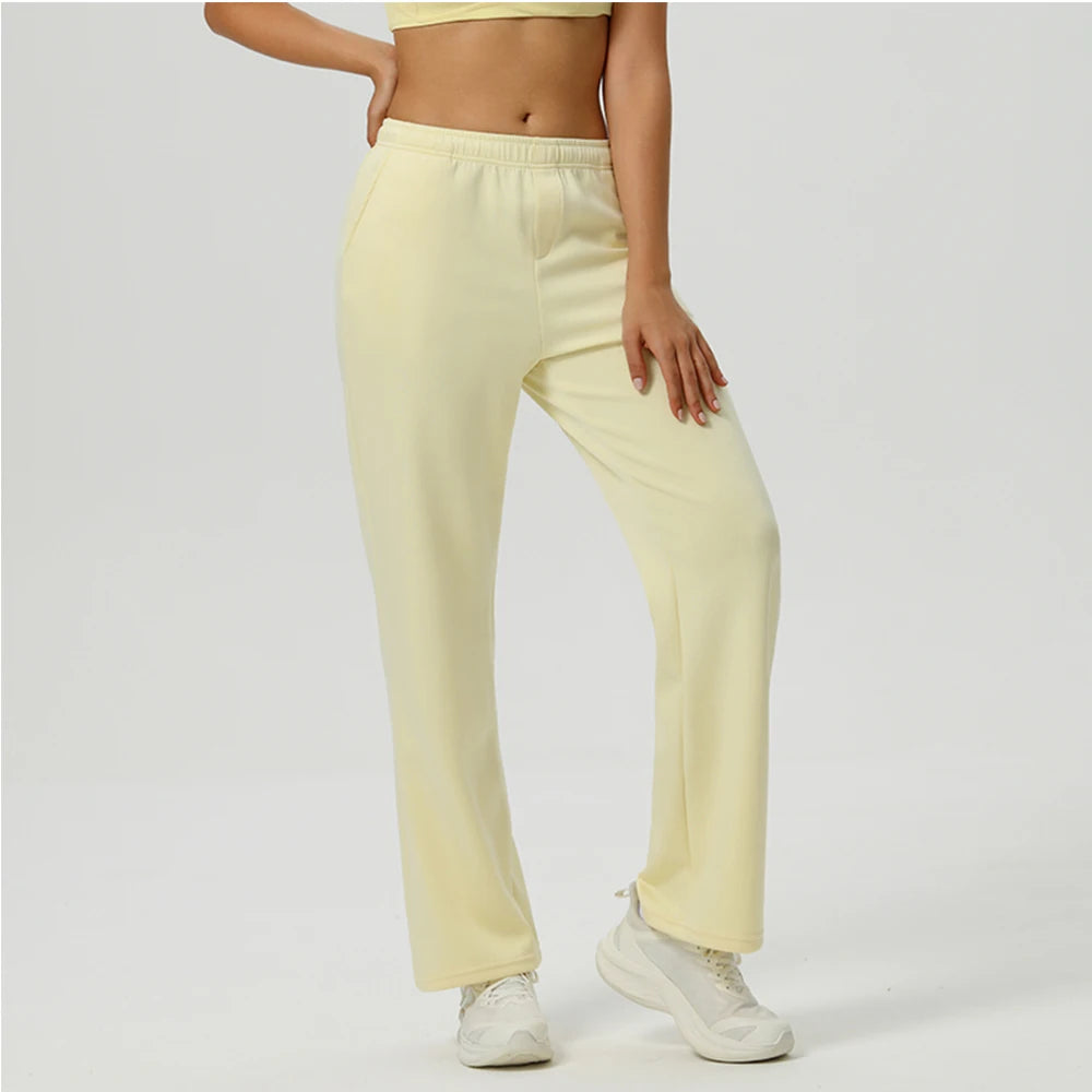 Flare Leggings Women Yoga Pants High Waist Breathable Wide Leg Pants Gym Sports Slim Flared Tight Pants Plus Size Dance Trousers