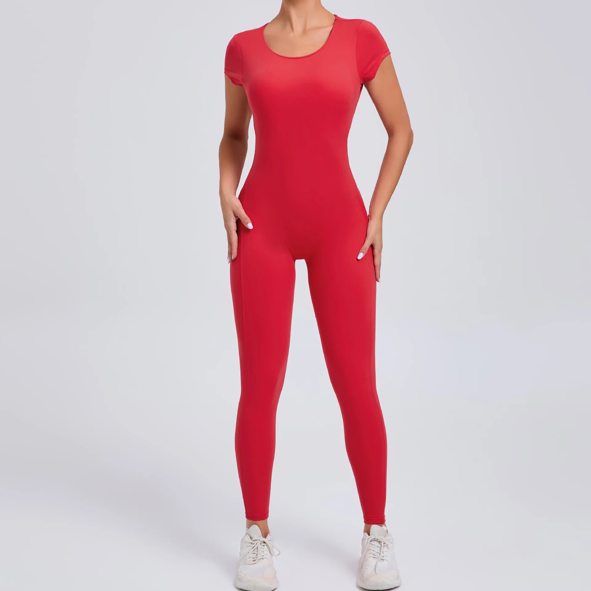 Yoga Suit Women's Jumpsuit One Piece Sports Suit Short Sleeve Gym Clothes Push Up Training Fitness Yoga Bodysuit Sportswear