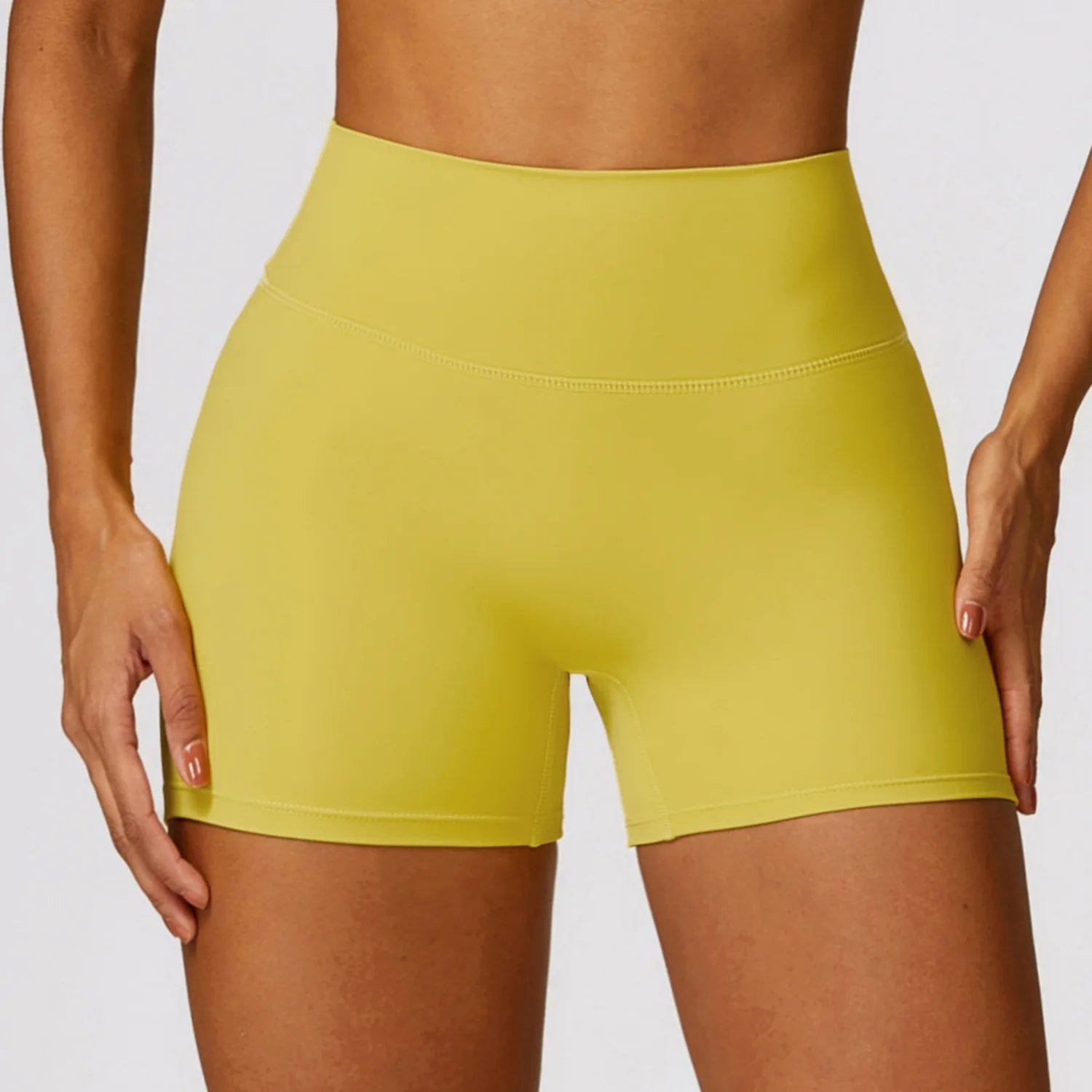 Women Sports Short Yoga Legging Shorts Squat Proof High Waist Fitness Tight Shorts Cycling Running Push Up Workout Gym Shorts