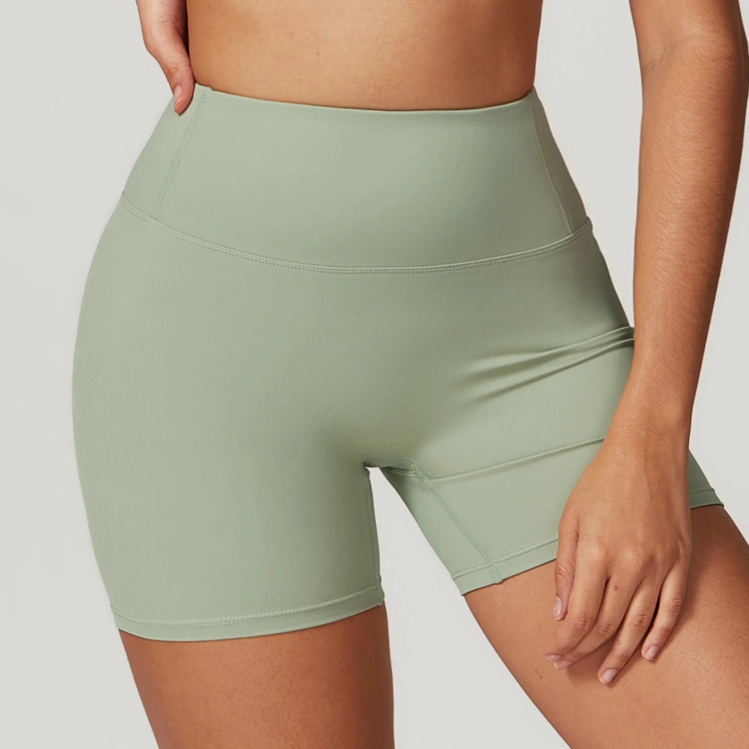 Women's Sports Yoga Shorts High Waist Hip Lift Fitness Running Cycling Quick Dry Breathable Yoga Women's Impact Yoga Shorts