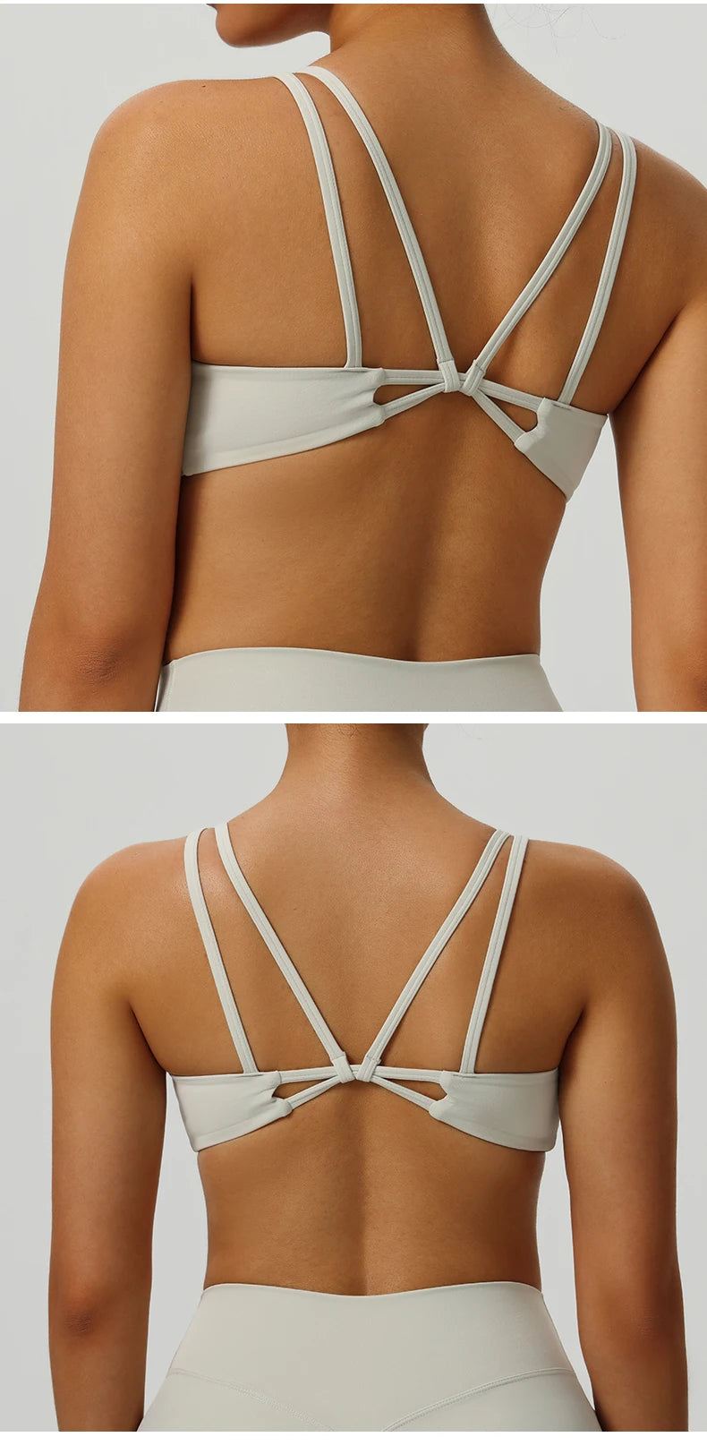 Women Tops Back Cross Strap Tank Top Push Up Underwear Running Sports Bra Breathable Soft Fitness Beauty Solid Color Yoga Bra