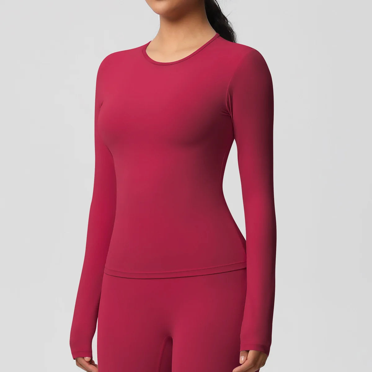 Yoga Shirts For Women Long Sleeve Fitness Running Push Up Gym Clothes Workout Dry Fit Breathable High Elastic Sports Top