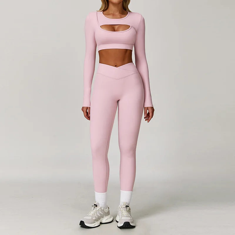 Sportswear Yoga Set 2PCS Gym Clothes Workout Outfits Yoga Suits For Women Tracksuits Fitness Set Sports Bra Running Gym Leggings