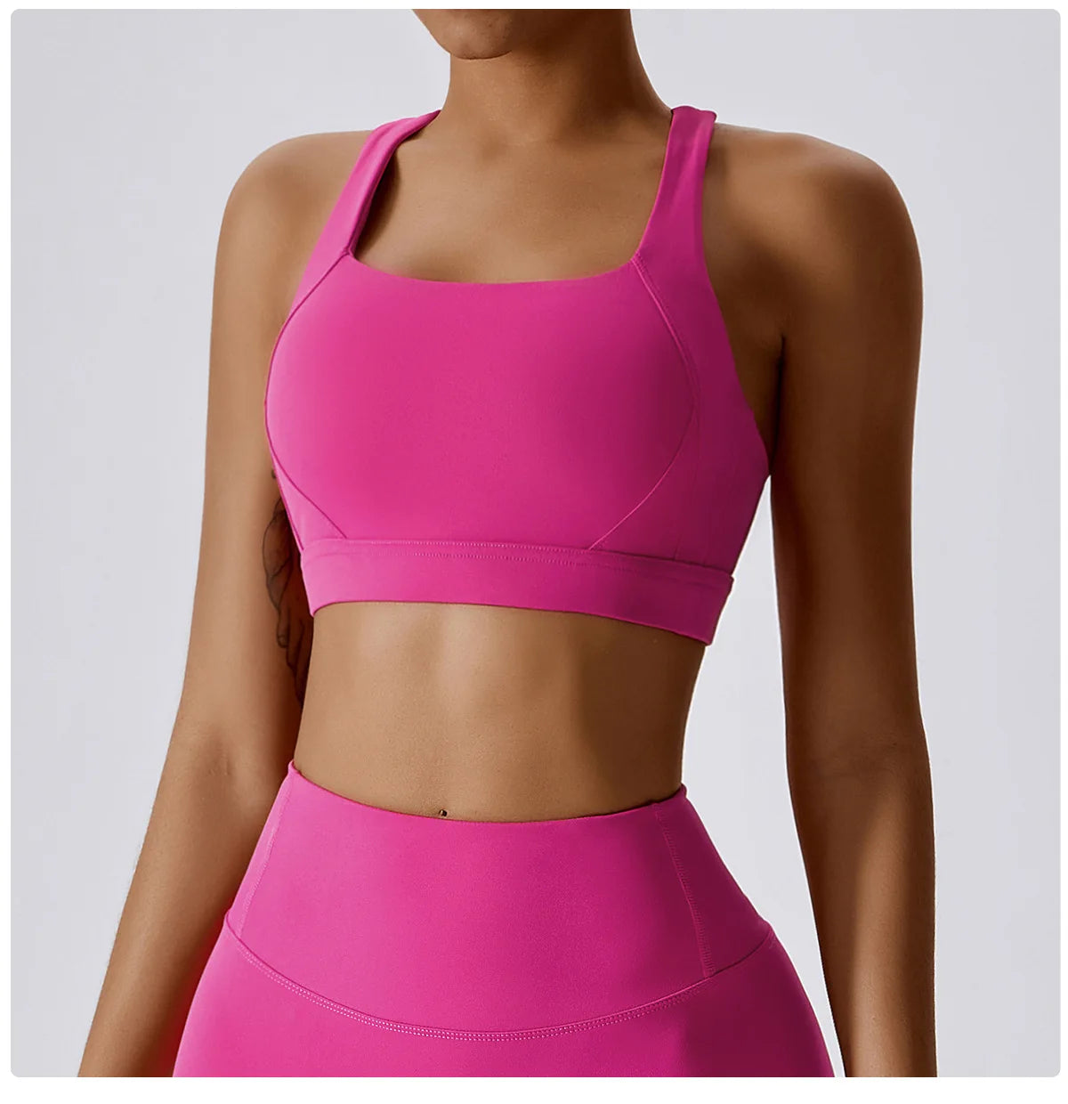 Breathable Sports Bra Shockproof Crop Anti-sweat Fitness Top Women Yoga Bra Push Up Sport Gym Running Workout Top Soft Underwear