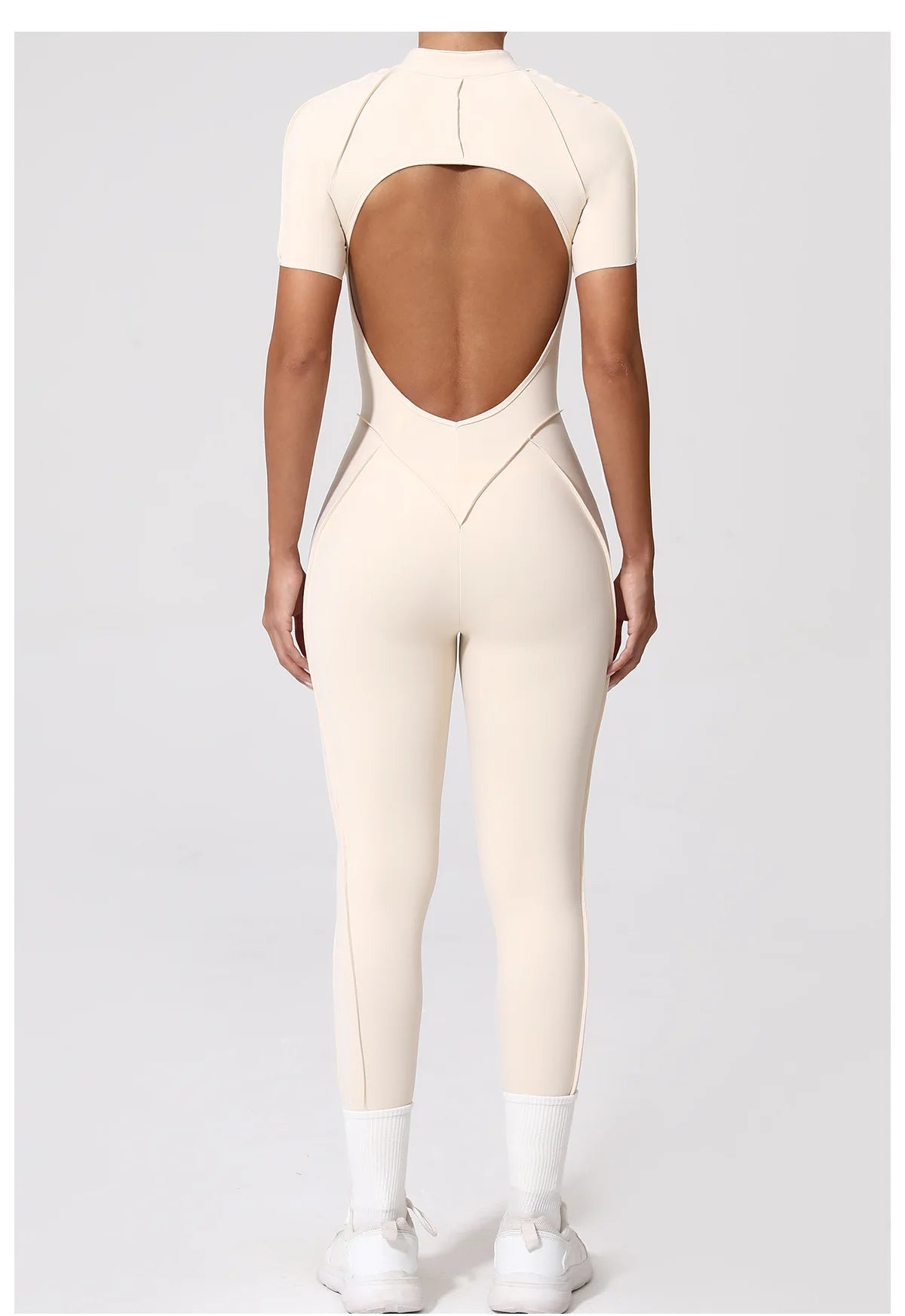 Gym Jumpsuit Women's Fitness Suit Zipper Long Sleeved Sets Sports Overalls for Woman Tracksuit Yoga Clothing Workout Sportswear