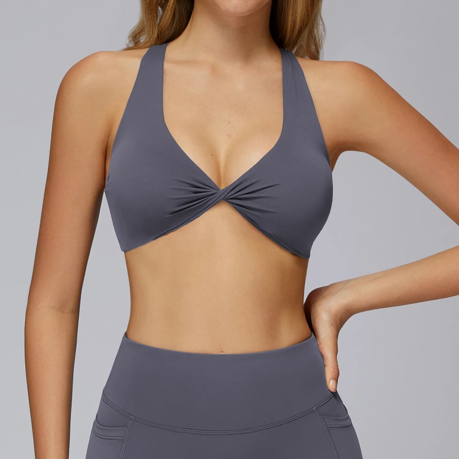 High Intensity Sports Underwear Women Shockproof Sagging Resistant Yoga Vest Fitness Bra Integrated Professional Running Gym Top