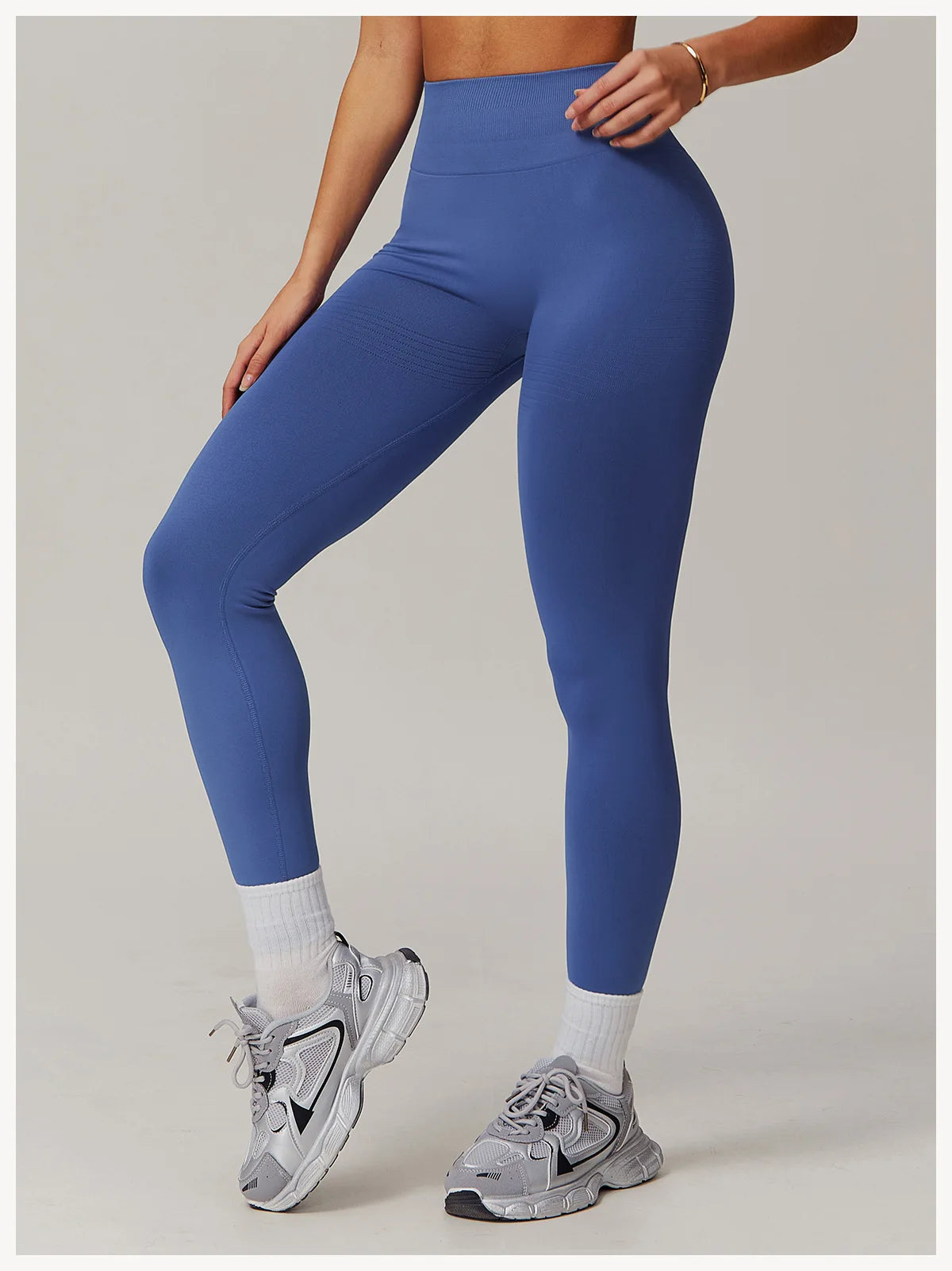 High Waist Seamless Leggings Women Fitness Running Yoga Pants Ribbed Leggings Energy Gym Tights Leggings Casual Workout Leggings