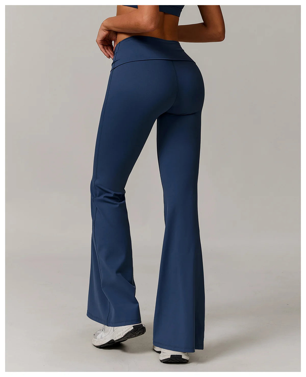 Flare Leggings Yoga Pants Women High Waist Wide Leg Yoga Pants Gym Sports Slim Flared Tights Pants Control Tummy Dance Trousers