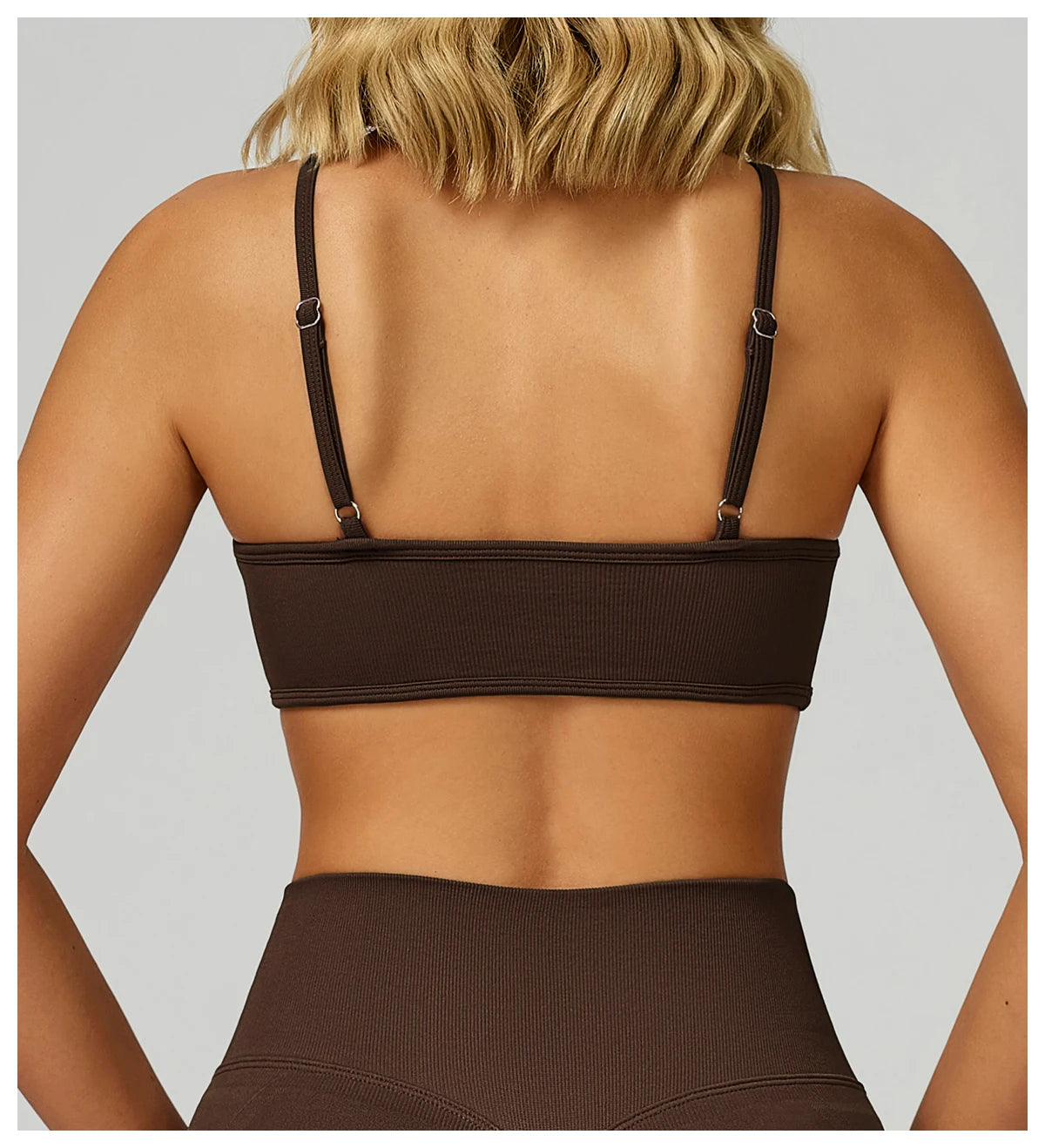 Women Seamless Halter Sports Bra High Support Push-up Open Back activewear Gym Tank Top Fitness Underwear Yoga Workout Brassiere