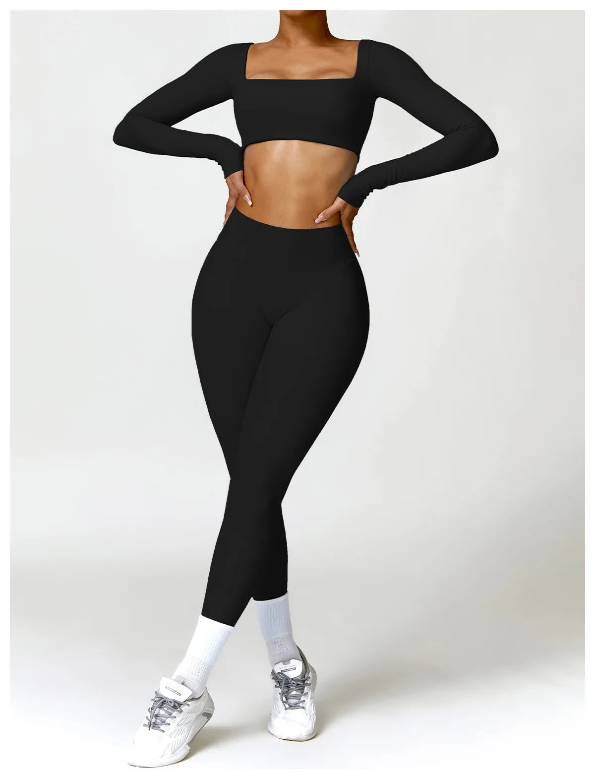 Winter Yoga Long sleeved Women's Outdoor Running Fitness Wear T-shirt Long sleeved Yoga Shirt Gym Push Up Workout Sports Top