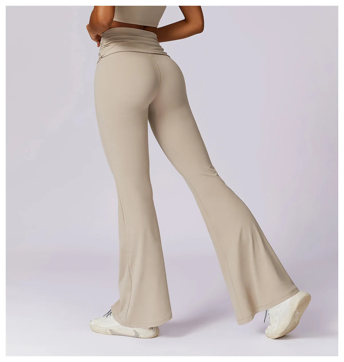 Workout Flare Leggings Yoga Pants Women High Waist Wide Leg Pant Women Gym Fitness Sports Black Flared Pant Latin Dance Trousers