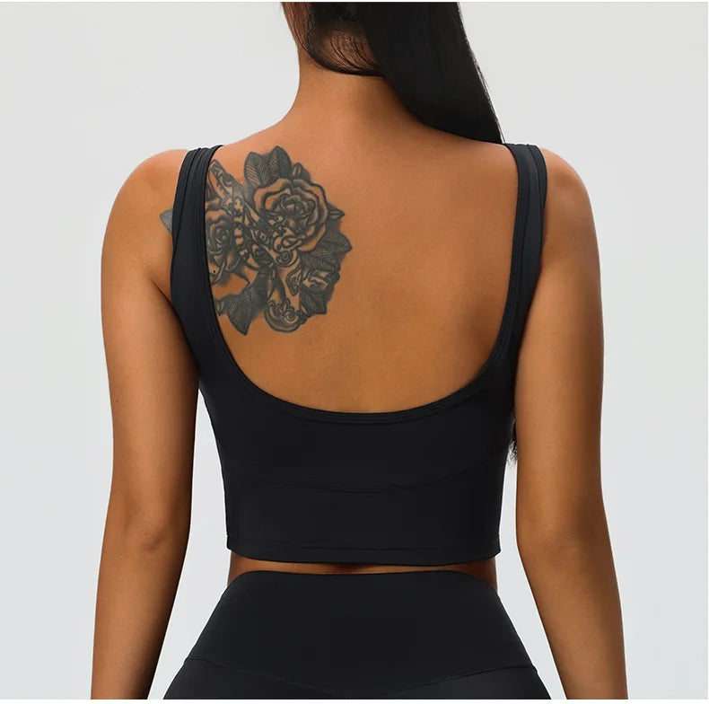 Women Backless Sports Bra Sexy Top Women Push Up Sport Bra Yoga Gym Crop Top Brassiere Fitness Top Sport Bra Breathable Bras