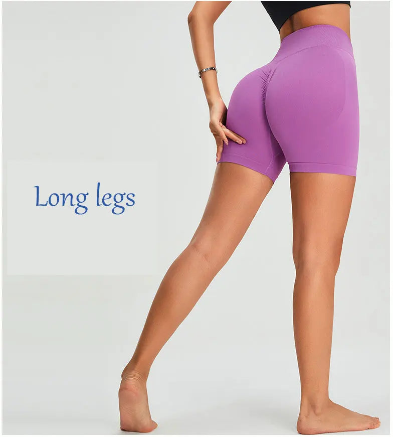 High Waist Seamless Shorts Women Scrunch Butt Yoga Shorts Push Up Gym Shorts Athletic Booty Fitness Workout Short Women Clothing