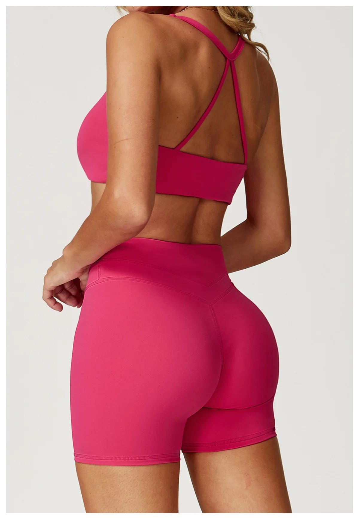 Sexy Backless Gym Sport Bra Sports Bra Anti-sweat Breathable Yoga Bra Shockproof Crop Top Fitness Top Push Up Workout Top Women