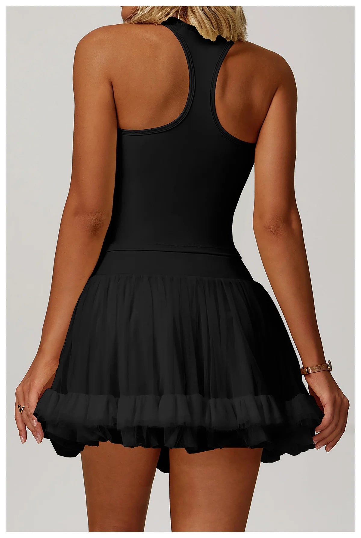 Summer Women's Yoga Short Skirt Anti Glare Short Skirt High Waist Tennis Skirt Casual A-line Half Skirt Mesh Sports Short Skirt