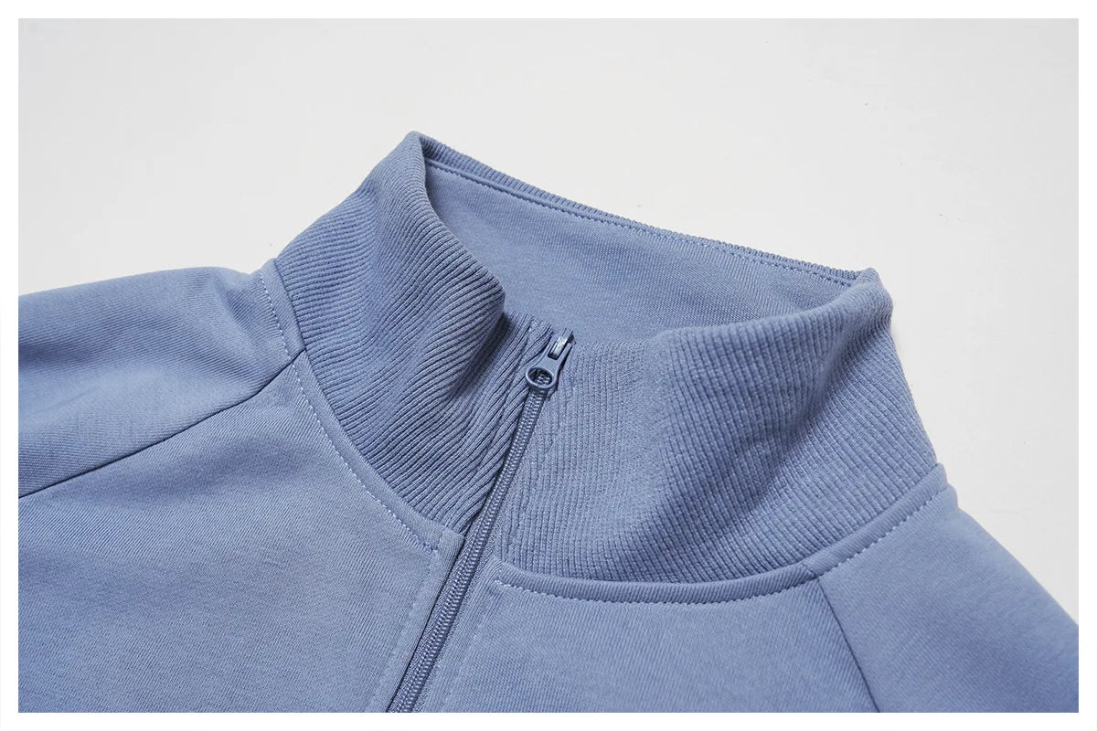 Winter Yoga Long Sleeved Women's Standing Collar Sweatshirt Windproof Zipper Warm Sweatshirt Loose Outdoor Running Sports Jacket
