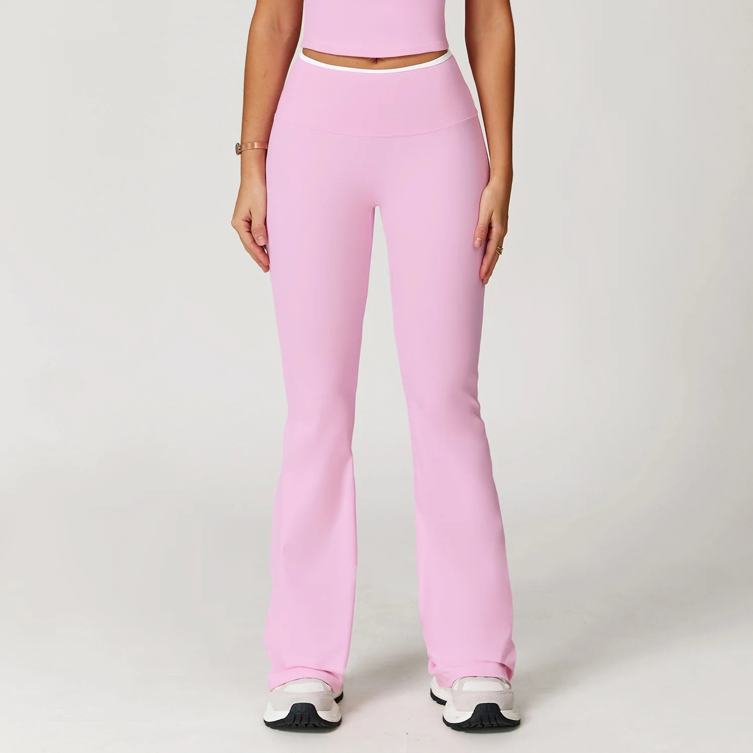 Flare Leggings Yoga Women High Waist Wide Leg Yoga Pants Impact Gym Sports Slim Flared Tights Pants Control Tummy Dance Trousers