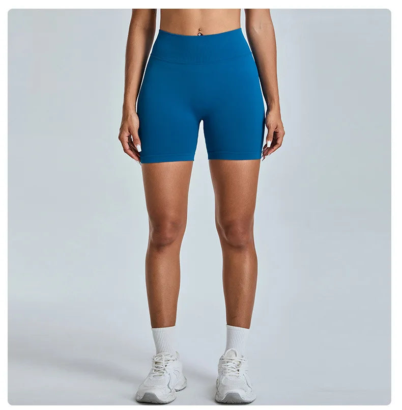 Seamless Yoga Shorts Women High Waist Workout Shorts Fitness Yoga Lift Butt Fitness Women Shorts Gym Short Running Sportswear