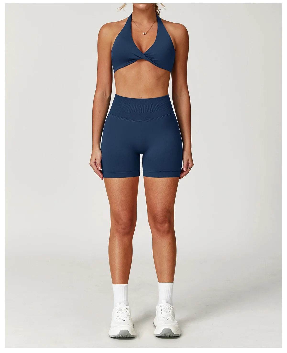 2PCS Yoga Suit Sports Set Women Gym Set Women Tracksuit Running Workout Long Sleeve Sports Shirt Yoga Clothing Seamless Leggings
