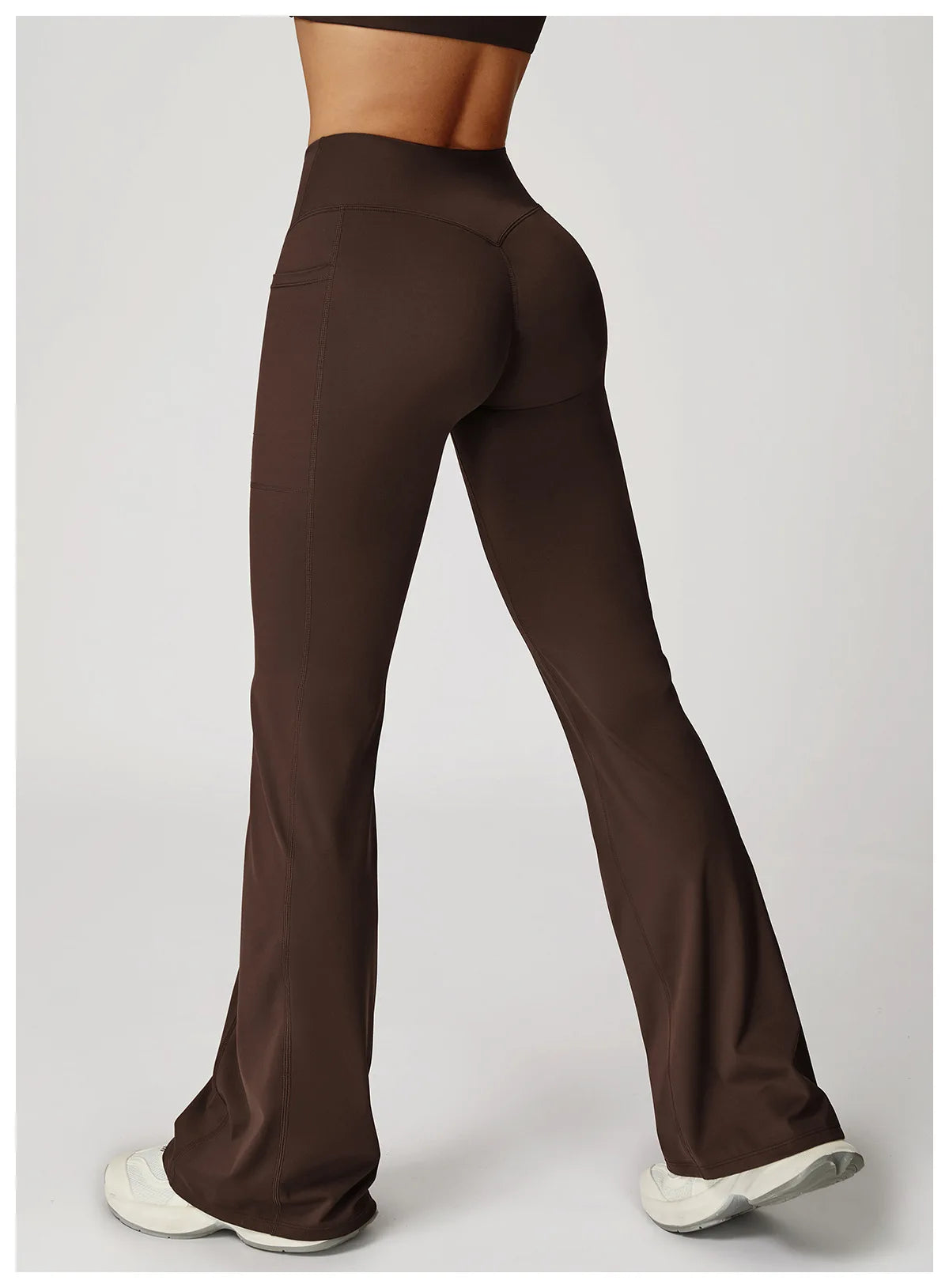 Women Flare Leggings Yoga Pants Bell-bottoms Yoga Trousers High Waist Fitness Pants Stretch Gym Casual Sports Wide Leg Pants