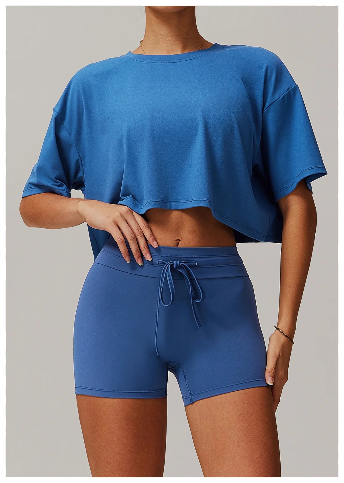 Summer New Sports Short Sleeved Top for Women Comfortable Round Neck Short T-shirt Fitness Running Yoga Short Sleeved Gym Shirt