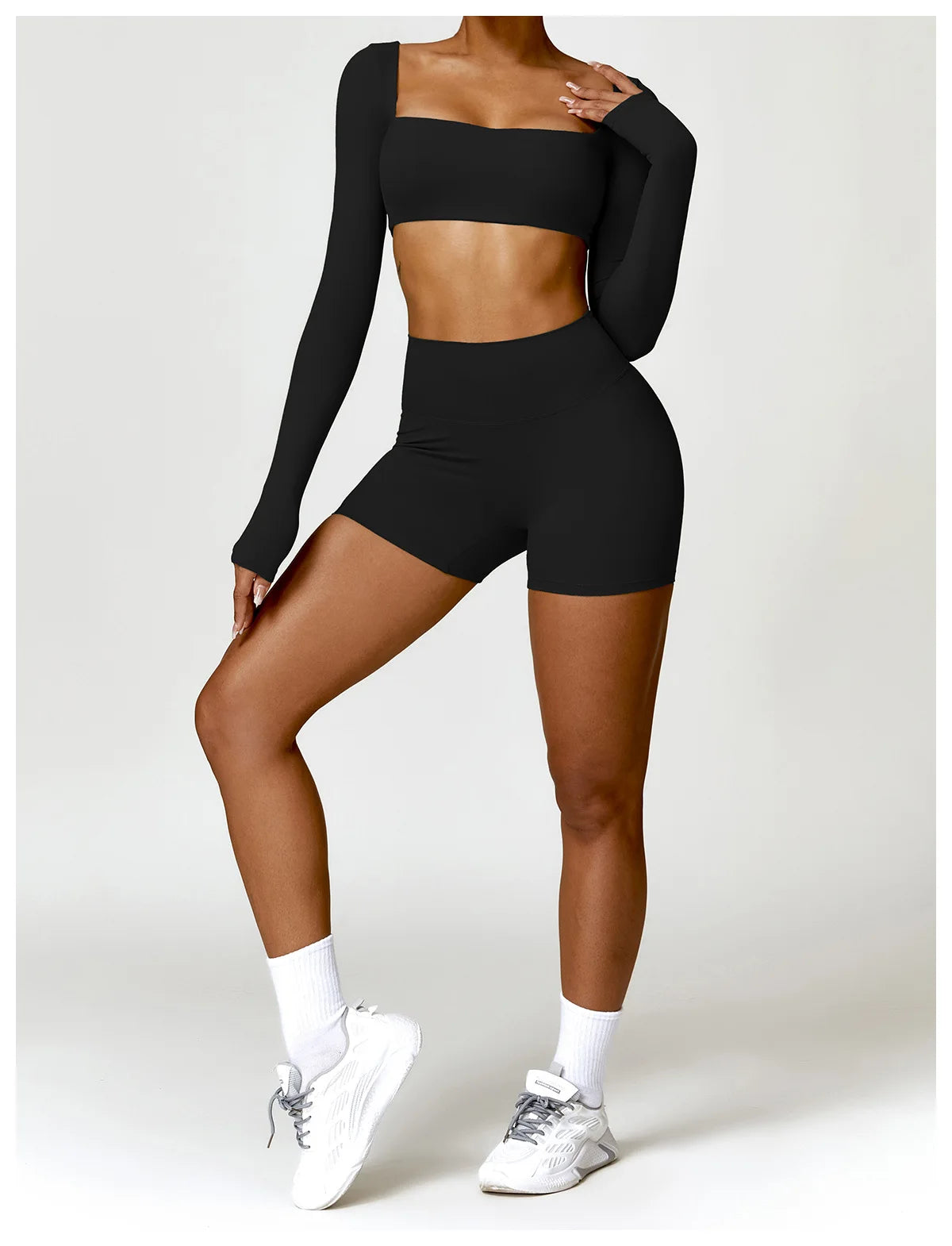 Women Sports Short Yoga Legging Shorts Squat Proof High Waist Fitness Tight Shorts Cycling Running Push Up Workout Gym Shorts