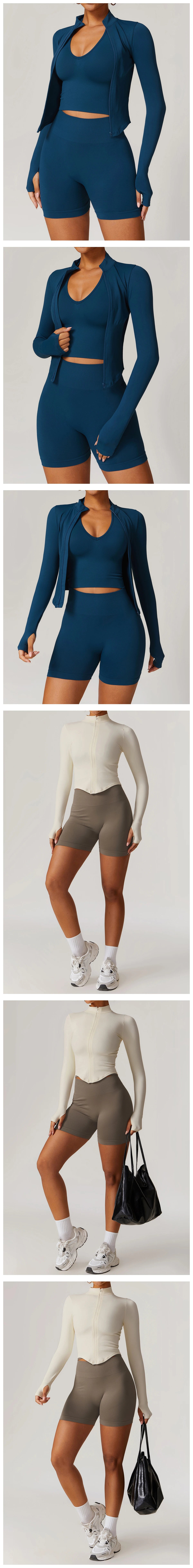 2PCS Seamless Women Tracksuit Yoga Set Workout Outfit Sportswear Gym Clothing Fitness Long Sleeve High Waist Legging Sports Suit