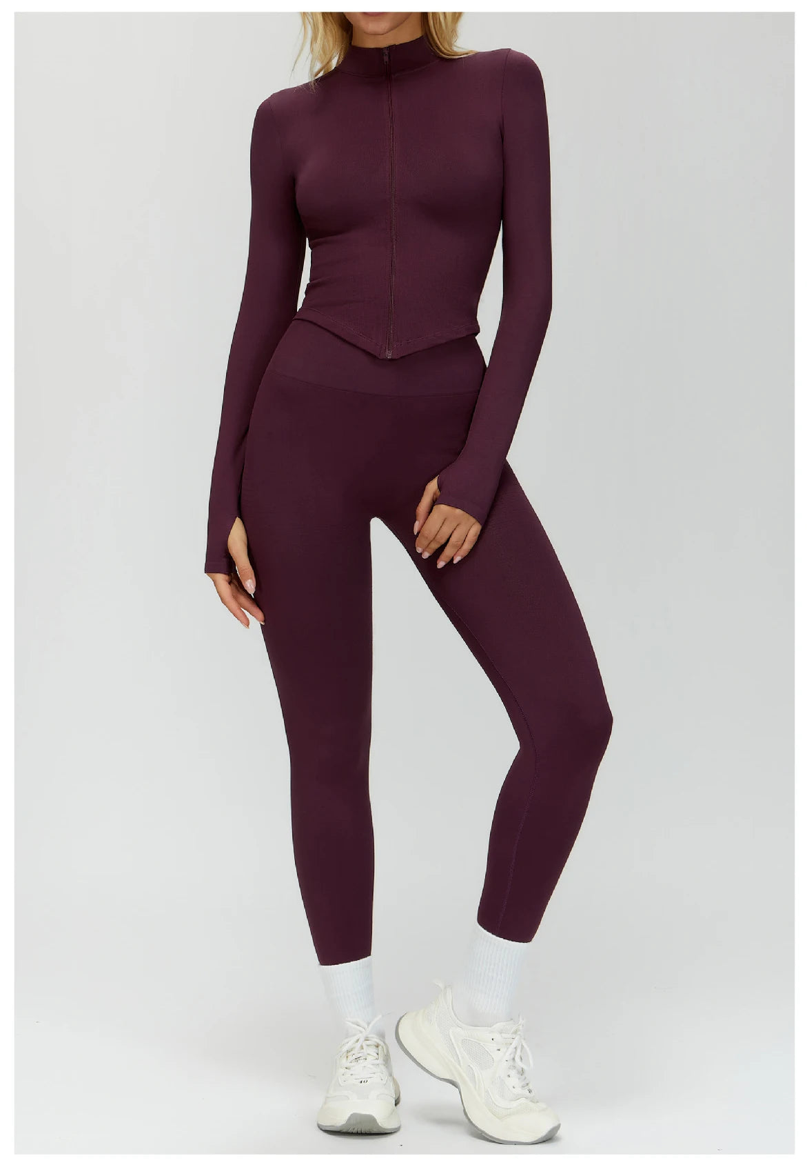 Seamless Yoga Set 3PCS Women Sportswear Workout Clothes Athletic Wear Gym Legging Fitness Bra Crop Top Long Sleeve Sports Suits