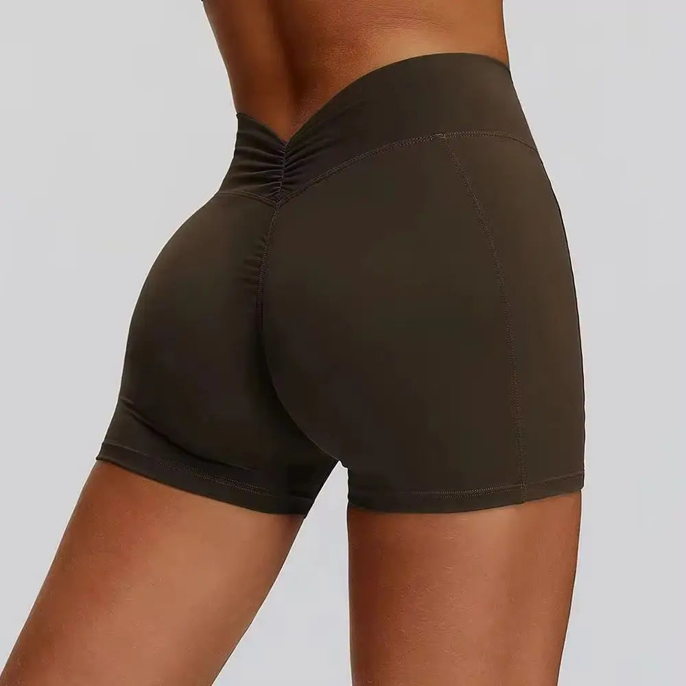 Shorts Women Seamless Yoga Shorts Scrunch Bum Gym Shorts Workout Low Waist Short Leggings Booty Stretch Running Impact Shorts