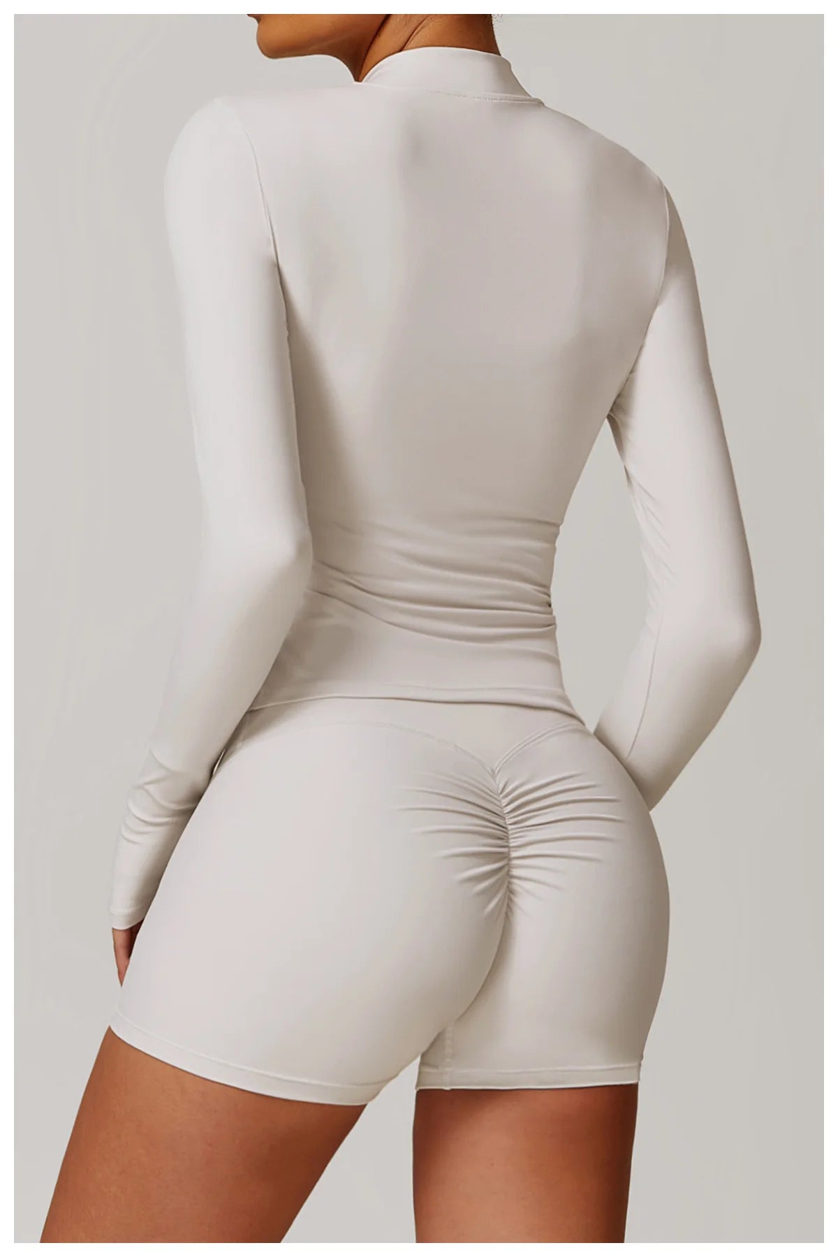 Women Outdoor Running Fitness Wear T-shirt Long Sleeved Thumb Holes Top Zipper Yoga Long Sleeved Yoga Shirt Gym Push Up Workout