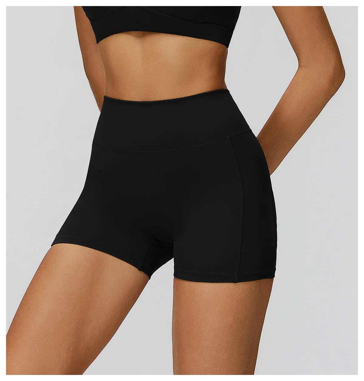 Shorts Women Seamless Yoga Shorts Scrunch Bum Gym Shorts Workout Low Waist Short Leggings Booty Stretch Running Impact Shorts