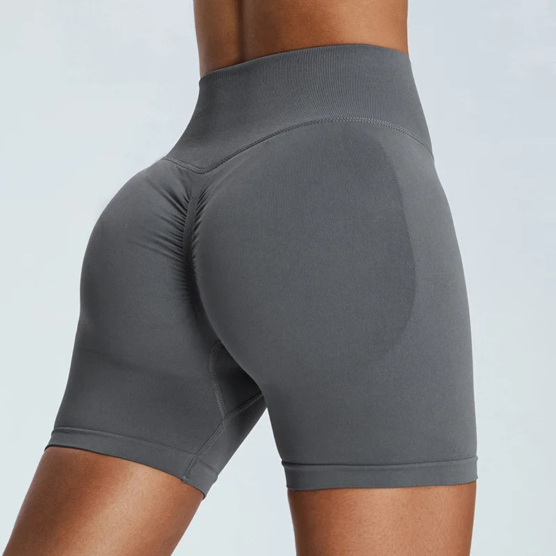 Seamless Yoga Shorts Women High Waist Workout Shorts Fitness Yoga Lift Butt Fitness Women Shorts Gym Short Running Sportswear