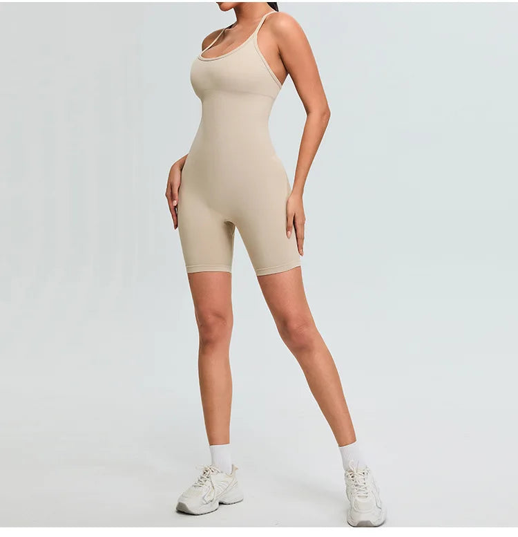 Women Gym Clothes Jumpsuit Fitness Rompers Suit Short Sets Sports Overalls for Woman Tracksuit Yoga Clothing Workout Sportswear